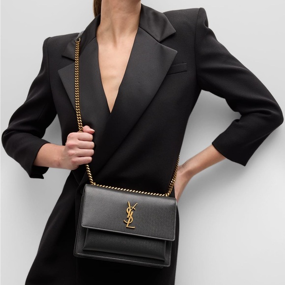 Saint Laurent Sunset Medium YSL Crossbody Bag - Picture 3 of 16